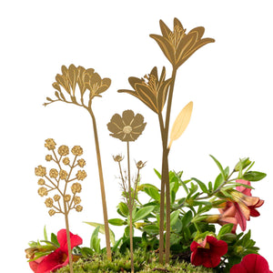 Brass Bloom Bouquet botanical decorations by Another Studio